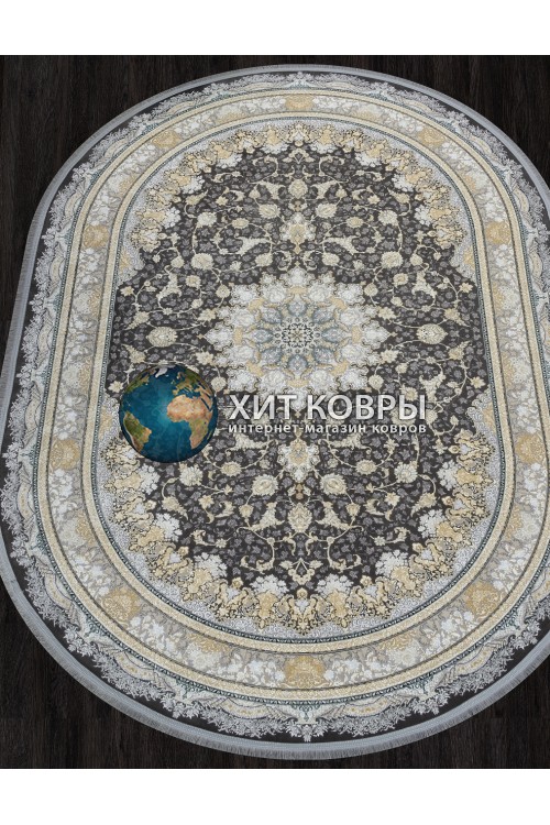 Иранский ковер Farsi 1200 121532 Серый овал